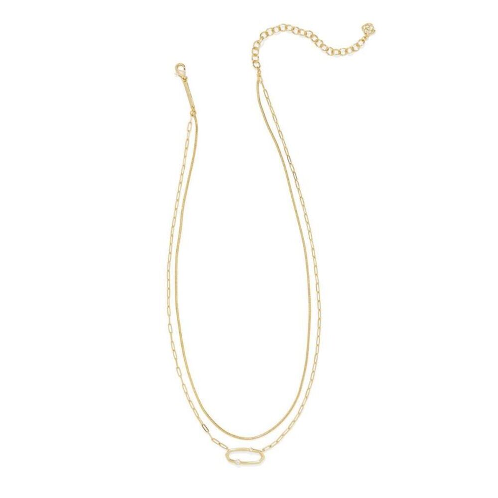 Open Box - Kendra Scott - Traci Cubic Zirconia Multi Gold - Picture 2 of 3